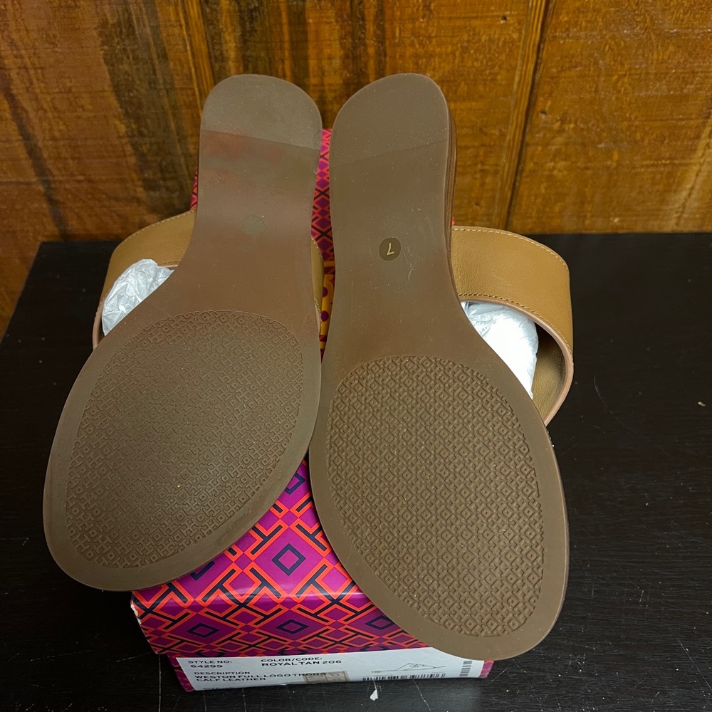 Tory Burch Weston Full Logo Thong Sandal - Picture 7 of 10
